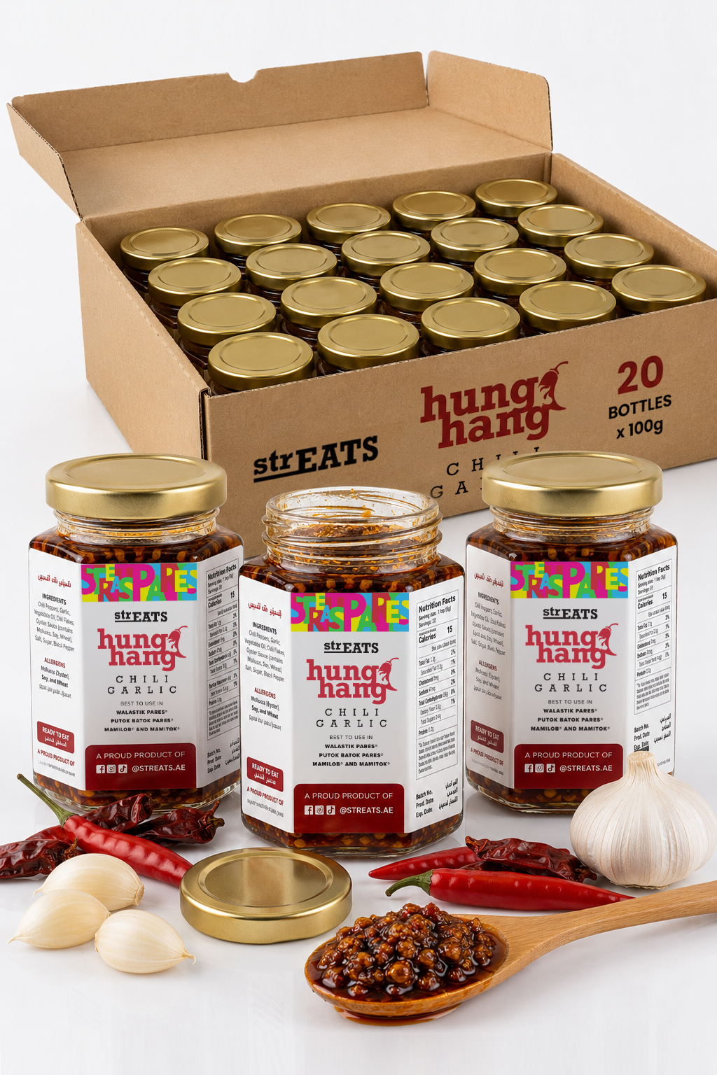 Hunghang Chili Garlic Oil (Pack of 20)