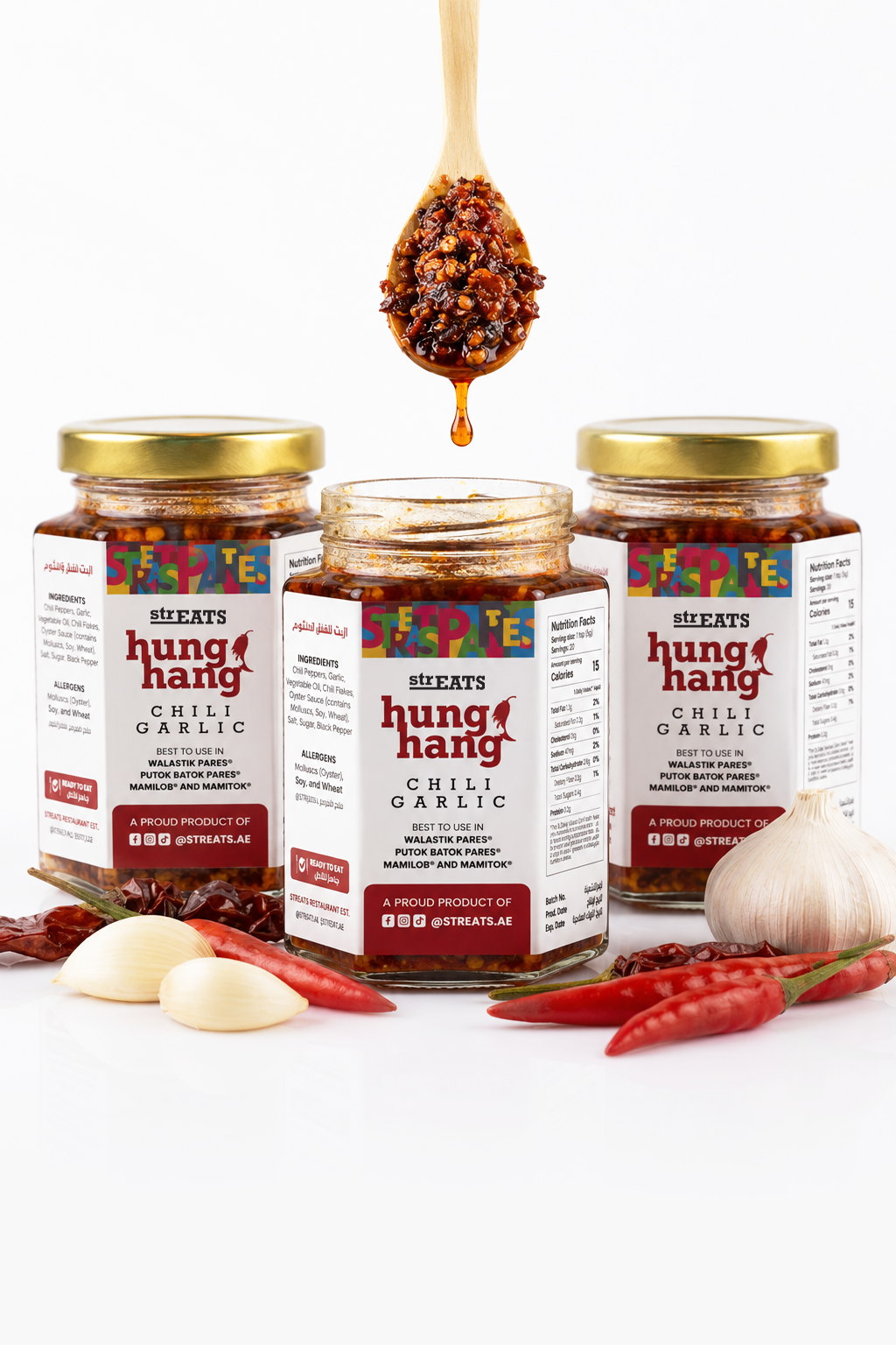 Hunghang Chili Garlic Oil (Pack of 3)