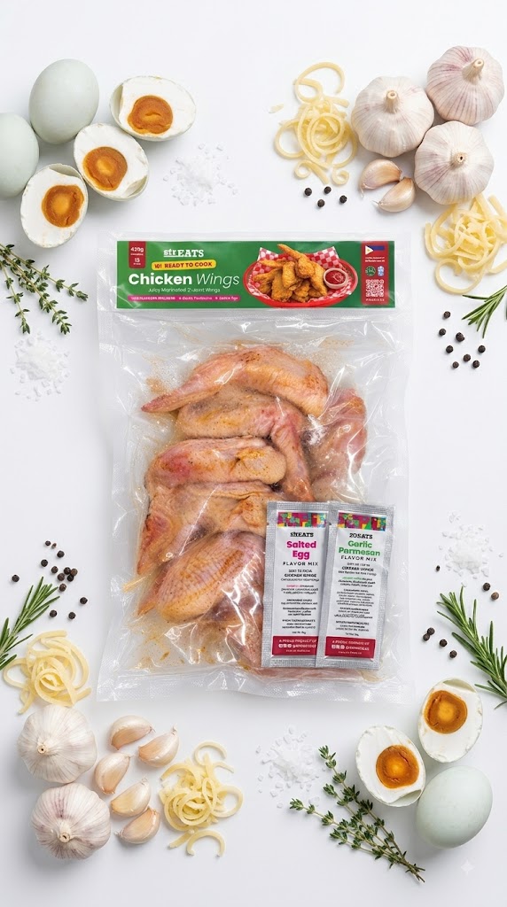 Marinated Chicken Wings (430g)